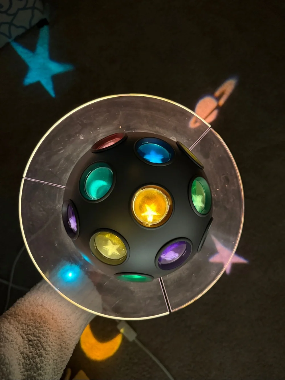 IKEA Blimp Star Planet Universe Pendant Saturn Projector Lamp Light Y2K VTG